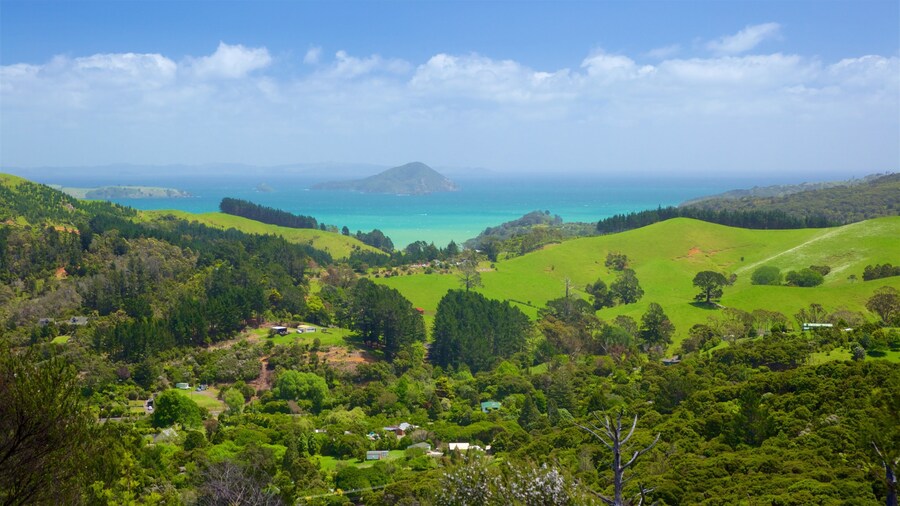 Driving Creek Railway featuring landscape views, general coastal views and tranquil scenes