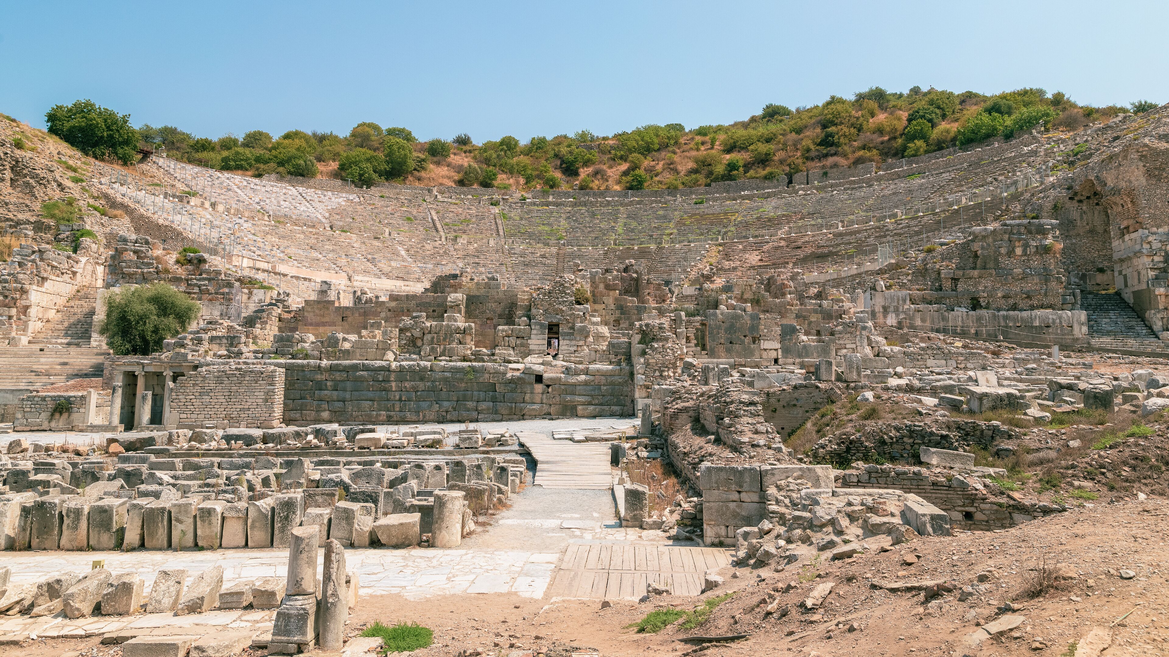 The famous ruins of Ephesos (Efes) in Turkey