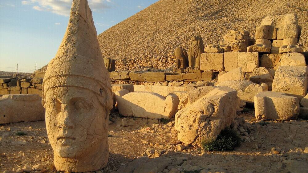 Climb Mount Nemrut in south-eastern Turkey at dawn or sunset. You won't be disappointed. The top of the mountain is a pyramid of rubble that was man-made around the 1st century AD. The heads were removed from their bodies long ago at this UNESCO site. #bestof5