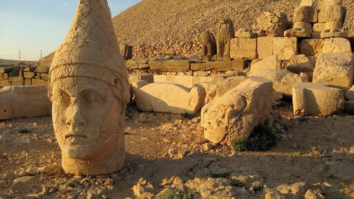 Climb Mount Nemrut in south-eastern Turkey at dawn or sunset. You won't be disappointed. The top of the mountain is a pyramid of rubble that was man-made around the 1st century AD. The heads were removed from their bodies long ago at this UNESCO site. #bestof5