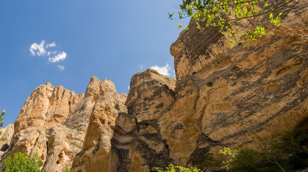 Darende malatya, turkey Somuncu father's tomb,blue sky and large rocks