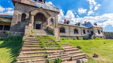 View of the hunting ( Katherina ) pavilion in Sarıkamis, Kars, Turkey. Pavilion built in 1896 in the Sarıkamış district of Kars..