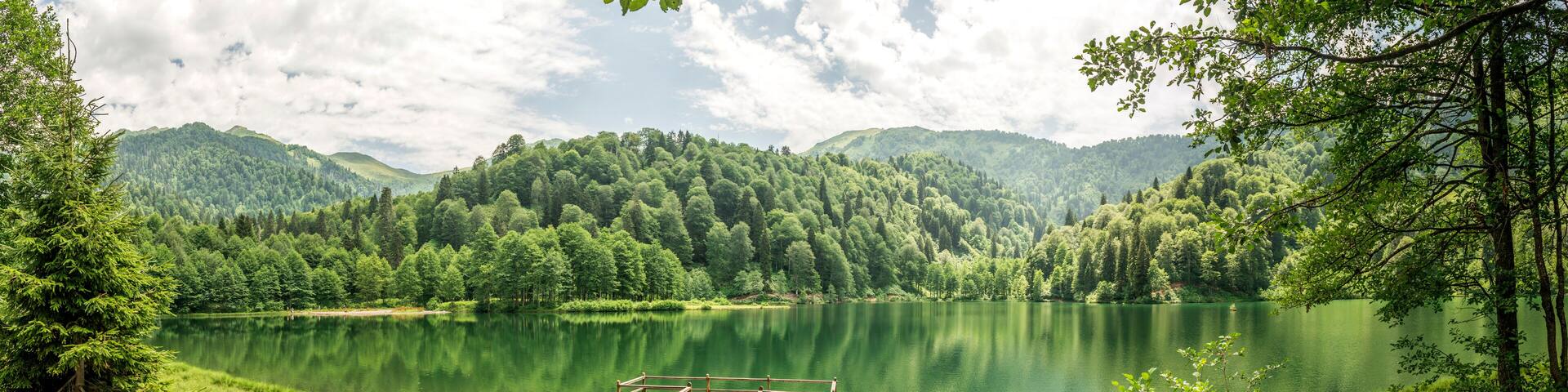 Beautiful lake and pier