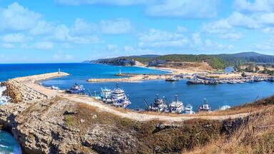 Kiyikoy Coastal Port panoramic view