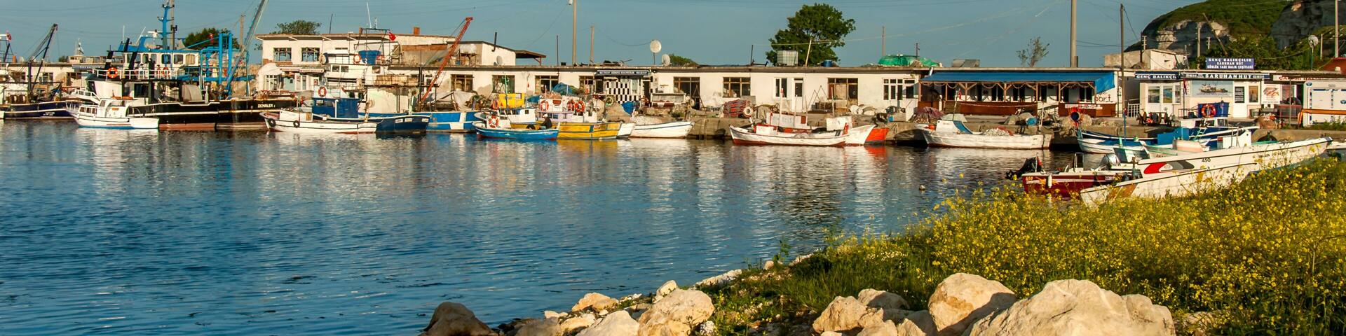 Kirklareli, Turkey, 19 May 2017: Kiyikoy Port and Boats, Vize