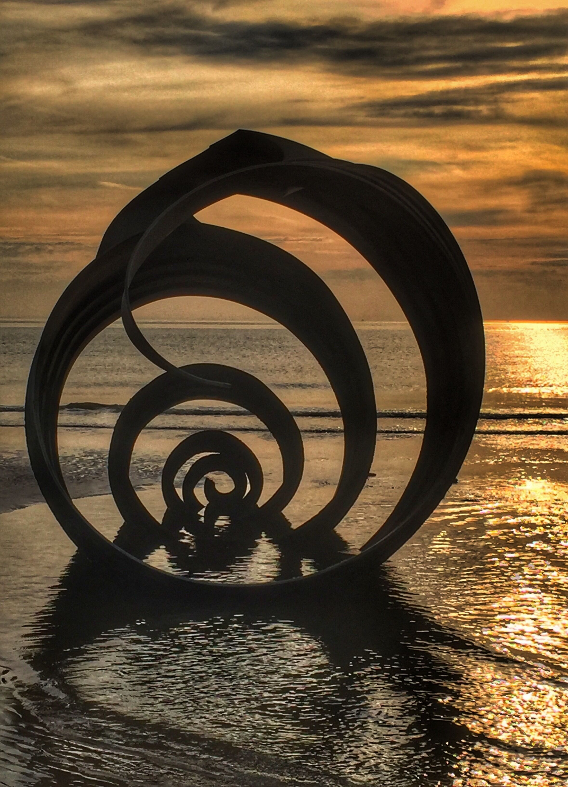 Mary's shell on Cleveleys beach 