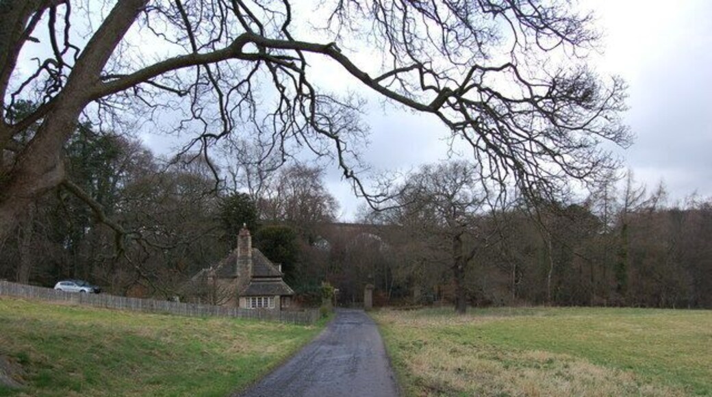 Viaduct carrying Derwent walk, Hamsterley Hall
