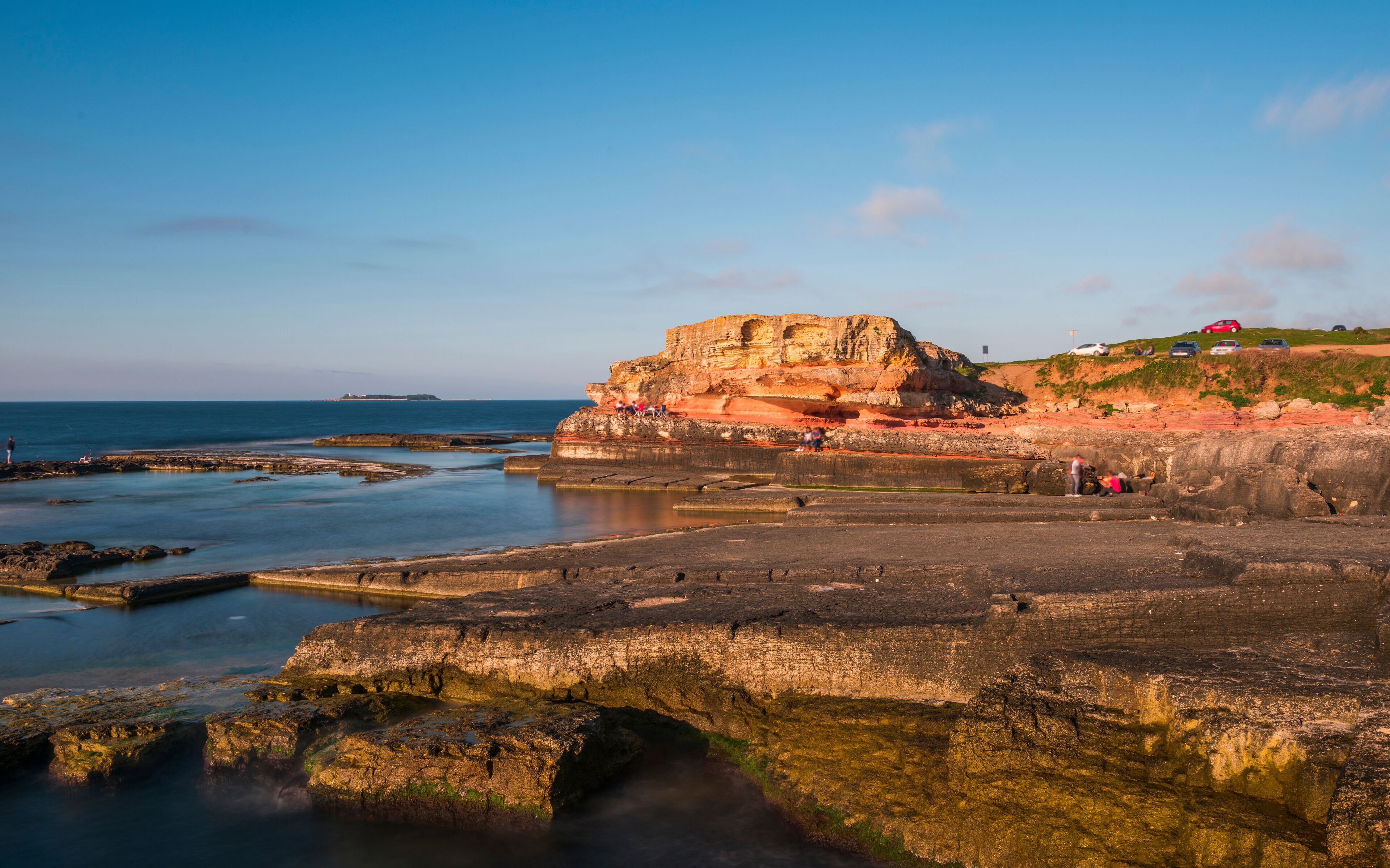 Kefken Pink Rocks (Pembe Kayalar) in Kocaeli, Turkey.