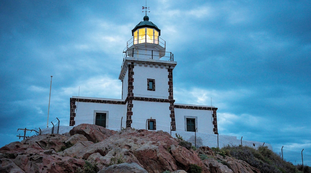 In the lovely, tranquil village of Akrotiri you can find the well-known lighthouse located on the extreme southwest part of the island, 18 kilometers away from the capital of Santorini. It is considered one of the best and most beautiful lighthouses in Cyclades. Attuned to the rest of the island, it is an admirable building with whitewashed walls standing on the edge of a high cliff right above the sea. It is, by all means, an idyllic setting.
The Akrotiri lighthouse, which was manufactured by a French company in 1892, is among the first lighthouses in Greece. It stopped operating during World War II but started again in 1945 with a reconstruction by the Greek Navy. Originally it was powered by petrol fuel until 1988 that it became automatic. The tower above the lighthouse keeper’s house is 10 meters high and emits a luminous white light.
There is no public access inside the building but you can relish it, together with a fascinating view, by sitting on its exterior stone wall or on the rocks by the sea all around. The lighthouse is easily accessible by road from Akrotiri village and the route suggests magnificent images.
#Greece #Santorini #Culture #Cyclades #Trovember