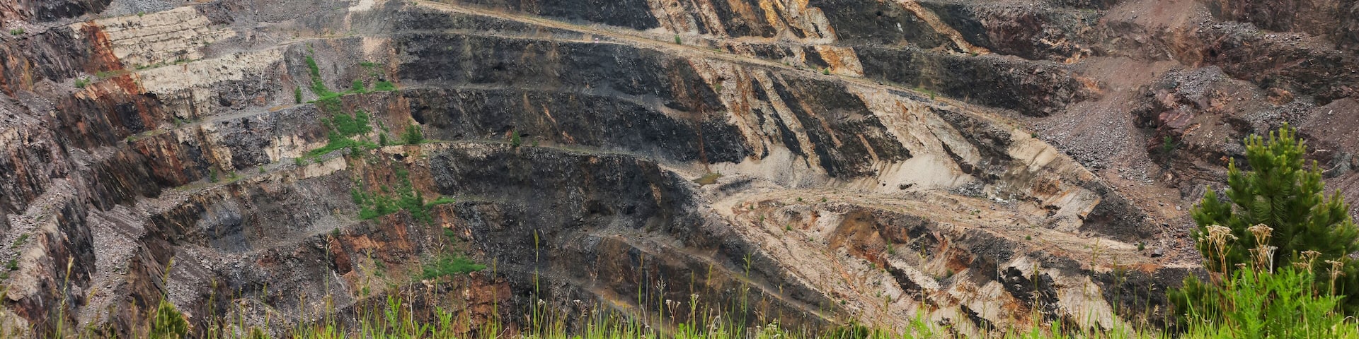 The Homestake mine pit in Lead, South Dakota, USA