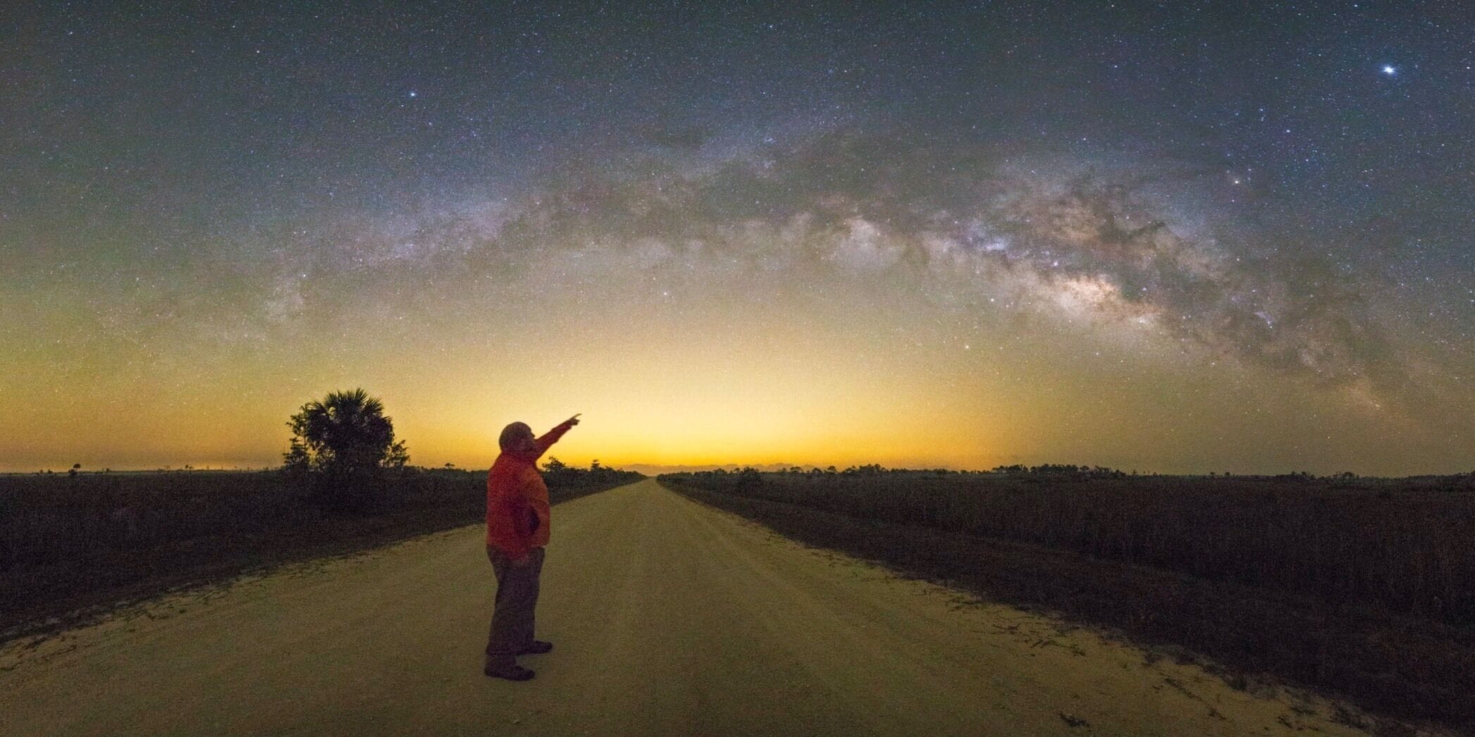 Anytime you go outside in the Everglades at night, you roll the dice if you’re gonna make it back without being drained dry from all the mosquitoes. But this view was worth it. #adventure