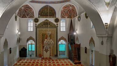 Orhan Gazi Mosque interior, Bursa, It was built in 1399 year
