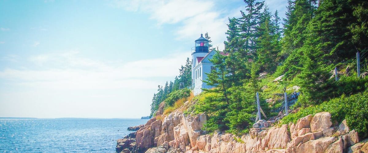 Bass Harbor Head Lighthouse is located on one of the many beautiful shorelines that line Acadia National Park in Maine, USA. It's easily accessed by car - this picture was taken from a rocky beach that's reached via a steep but short wooden stairway.
#NationalPark