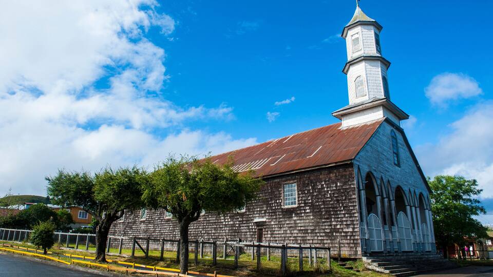 Church of Our Lady of Sorrows, Dalcahue, Chiloe, Chile