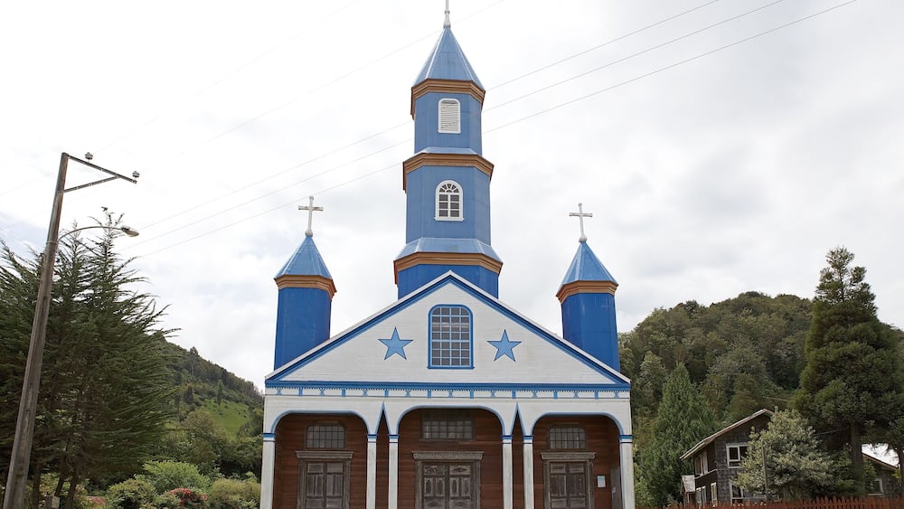 Church of Tenaun, Chiloe Island, Chile