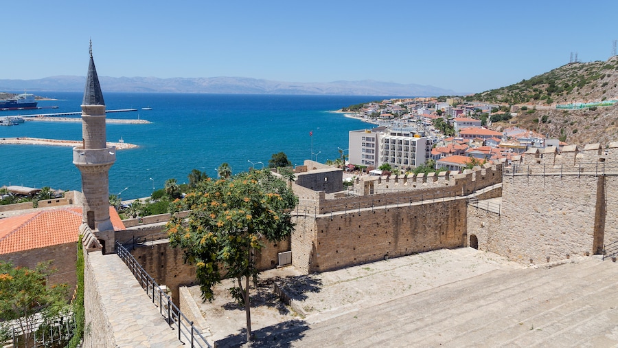 View of Cesme from the castle, Turkey