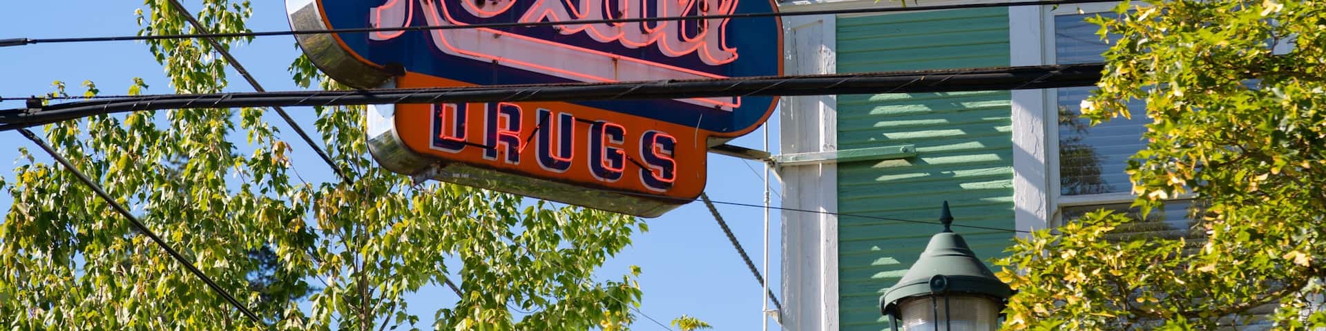 Alberta Street which includes signage