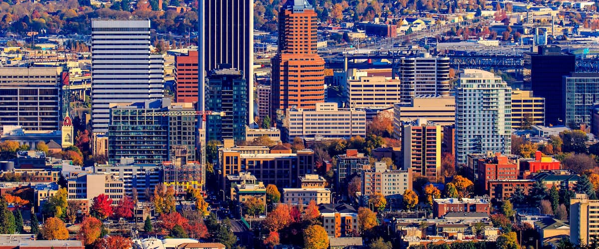 Portland Downtown Cityscape