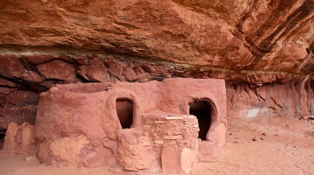 the ancient native american horsecollar ruins in natural bridges national monument near blanding, utah