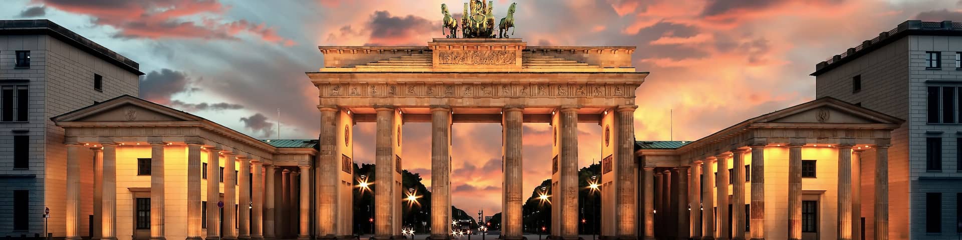 Brandenburg Gate at sunset