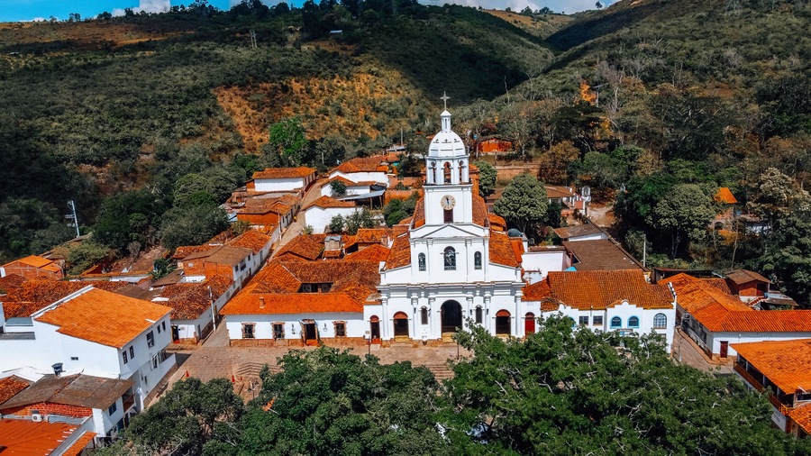 Mesa de los Santos, Santander, Colombia, traditional village of colombia