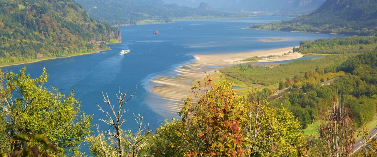 Chanticleer Point featuring landscape views and a river or creek