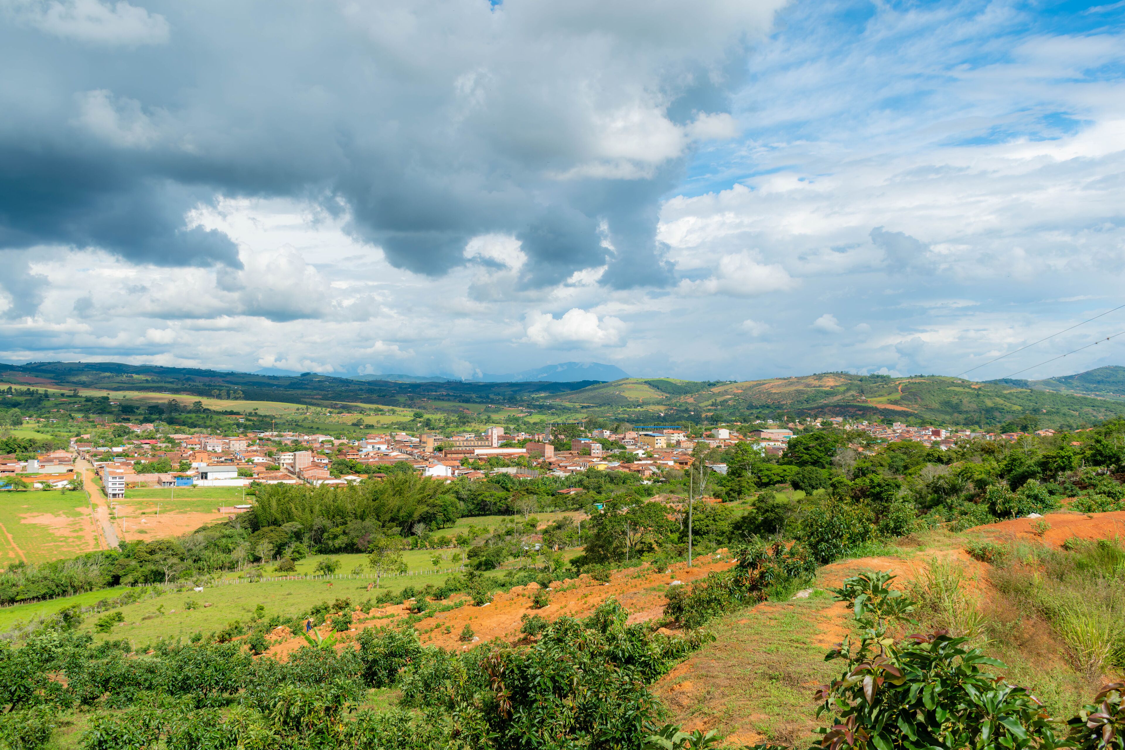 Landscape of Villanueva, Santander, Colombia.