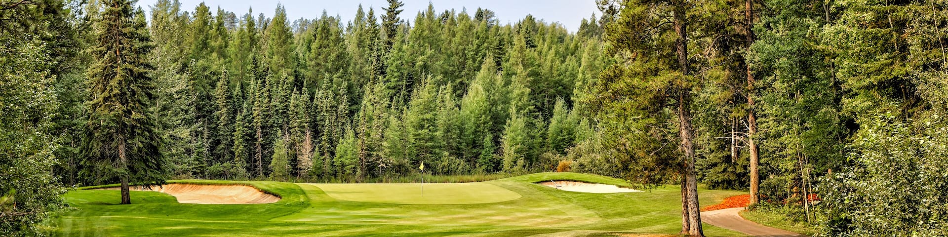 Landscapes on a golf course in rural Alberta