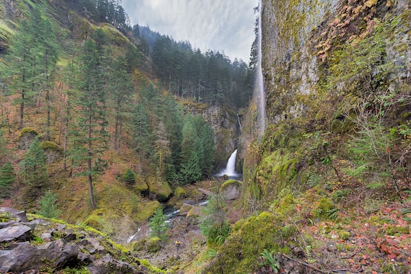 Wahclella Falls from Above