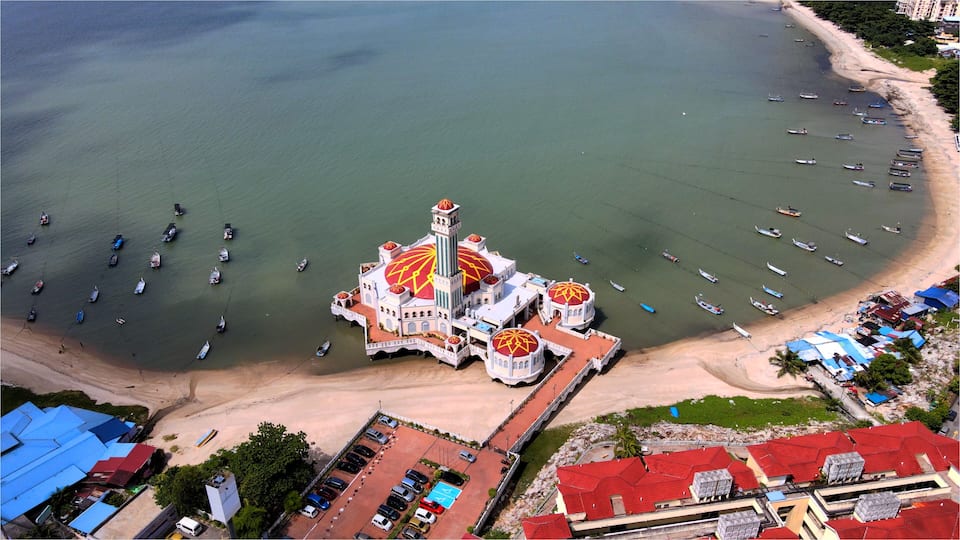 Floating mosque at Tanjung Bungah, Penang