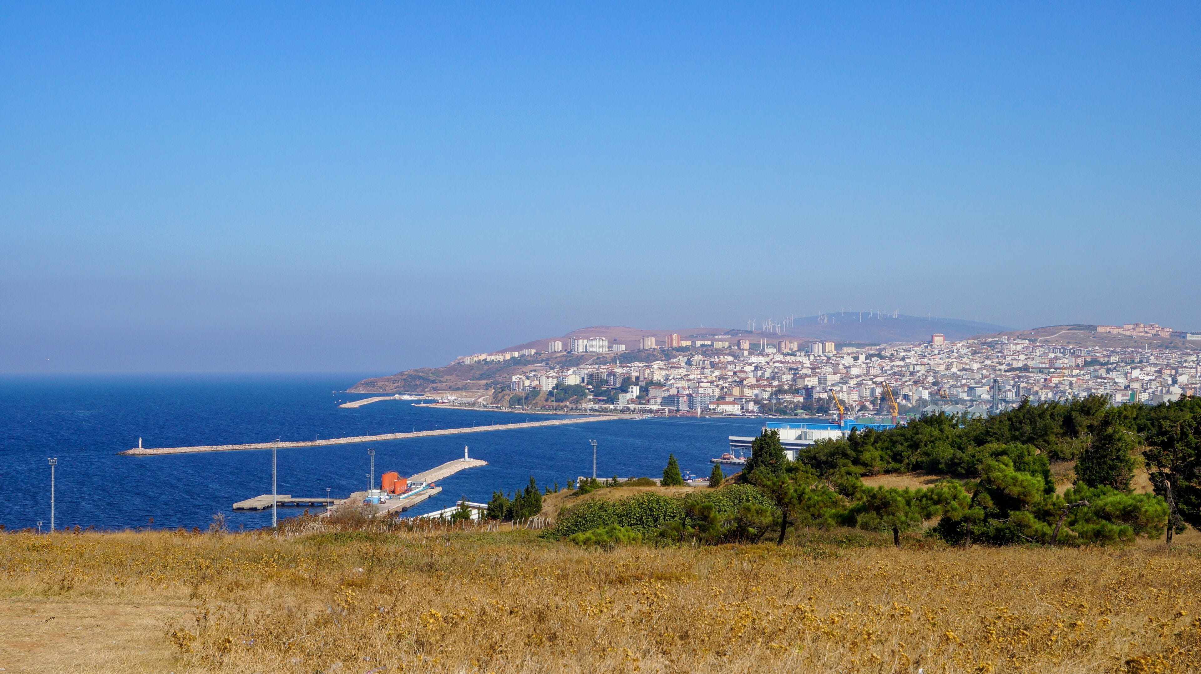 Bandirma city from the hill