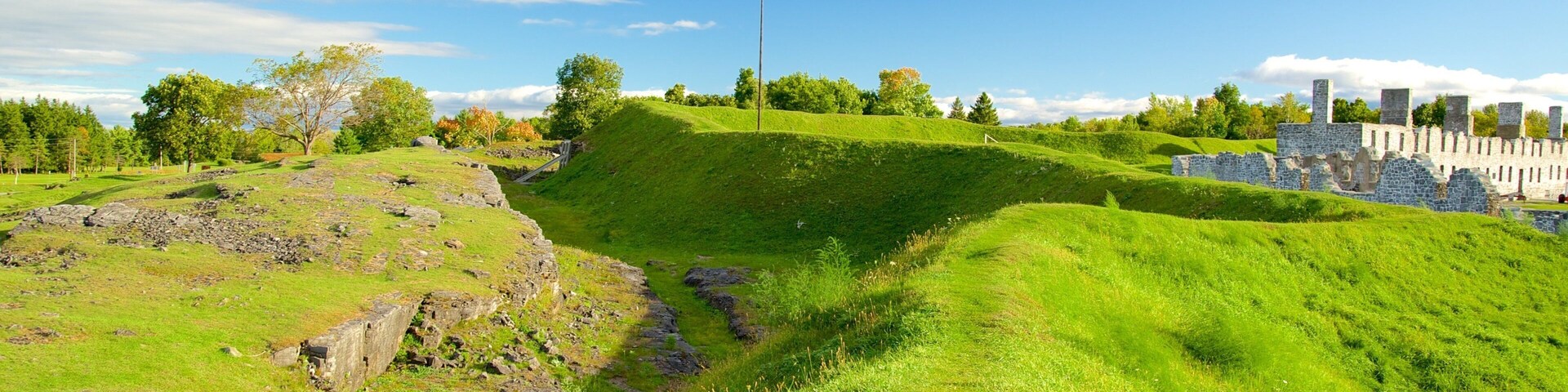 Crown Point State Historic Site which includes building ruins and a park