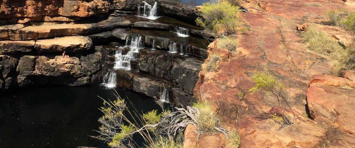 You can find Bell Gorge off of the Gibb River Road, which is an amazing road trip through the northern park of The Outback. The hike from the car park to the gorge takes about half an hour and you can swim in the pool below. Visit during the dry season in June, July or August. #SMDdoesOZ #GibbRiverRoad #TheOutback #Australia