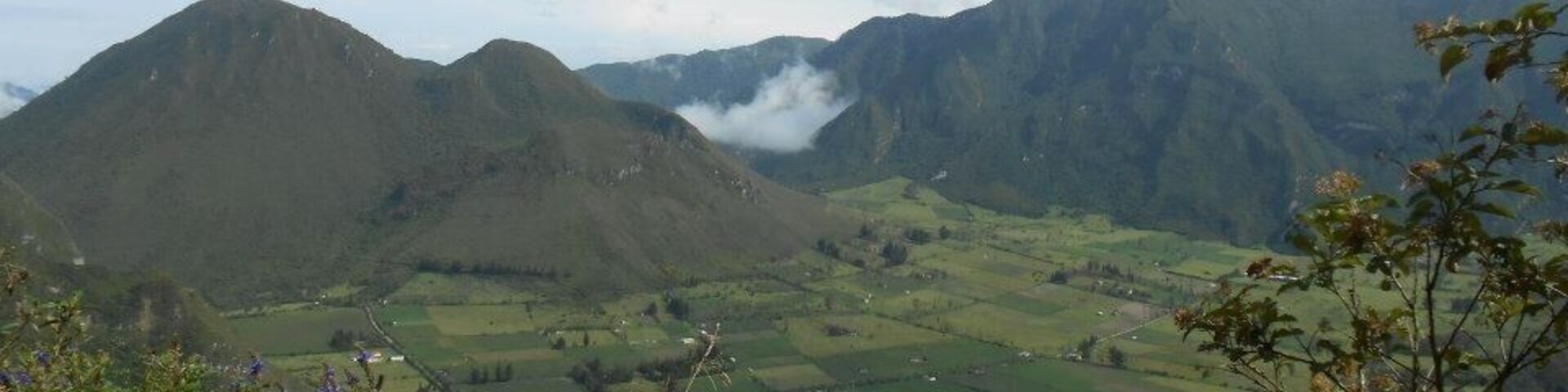 The village in the valley. This tiny area is occupied only by homesteading farmers whose families have lived there for generations. The area is a geobiological reserve and is protected from new development. Dormant volcanoes frame it on all sides and once created the area long ago when they were active.
