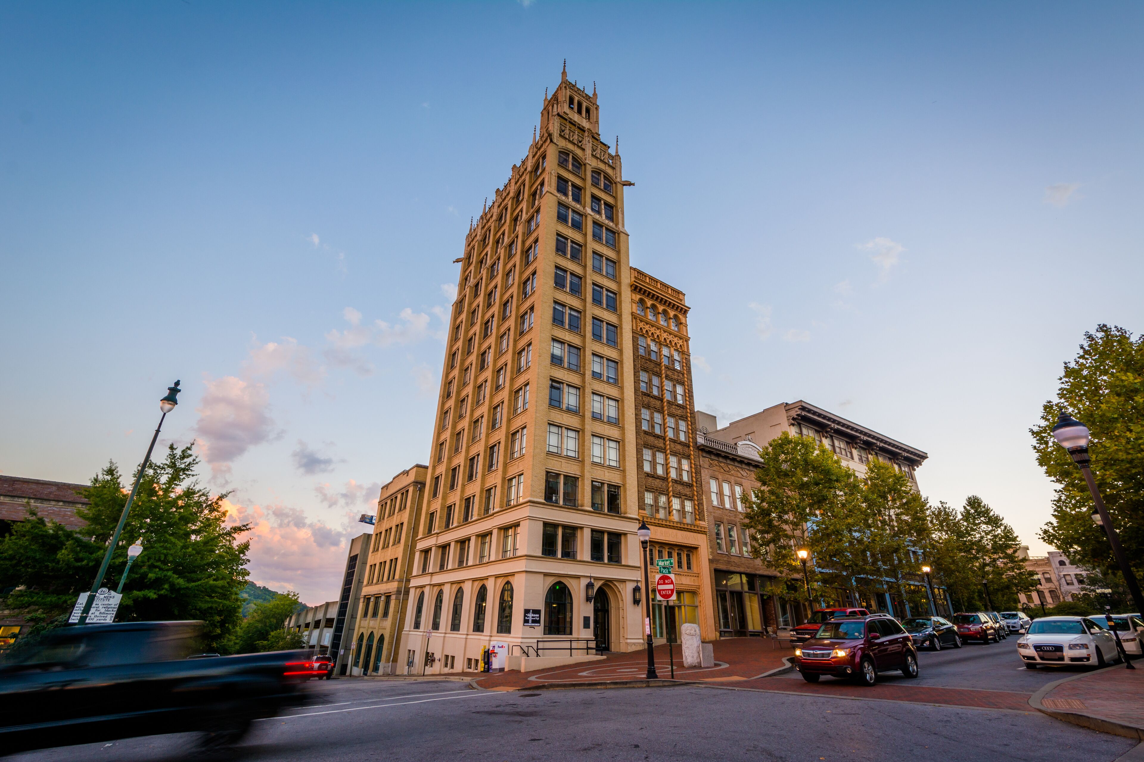 Historic building at Pack Square, in Asheville, North Carolina.