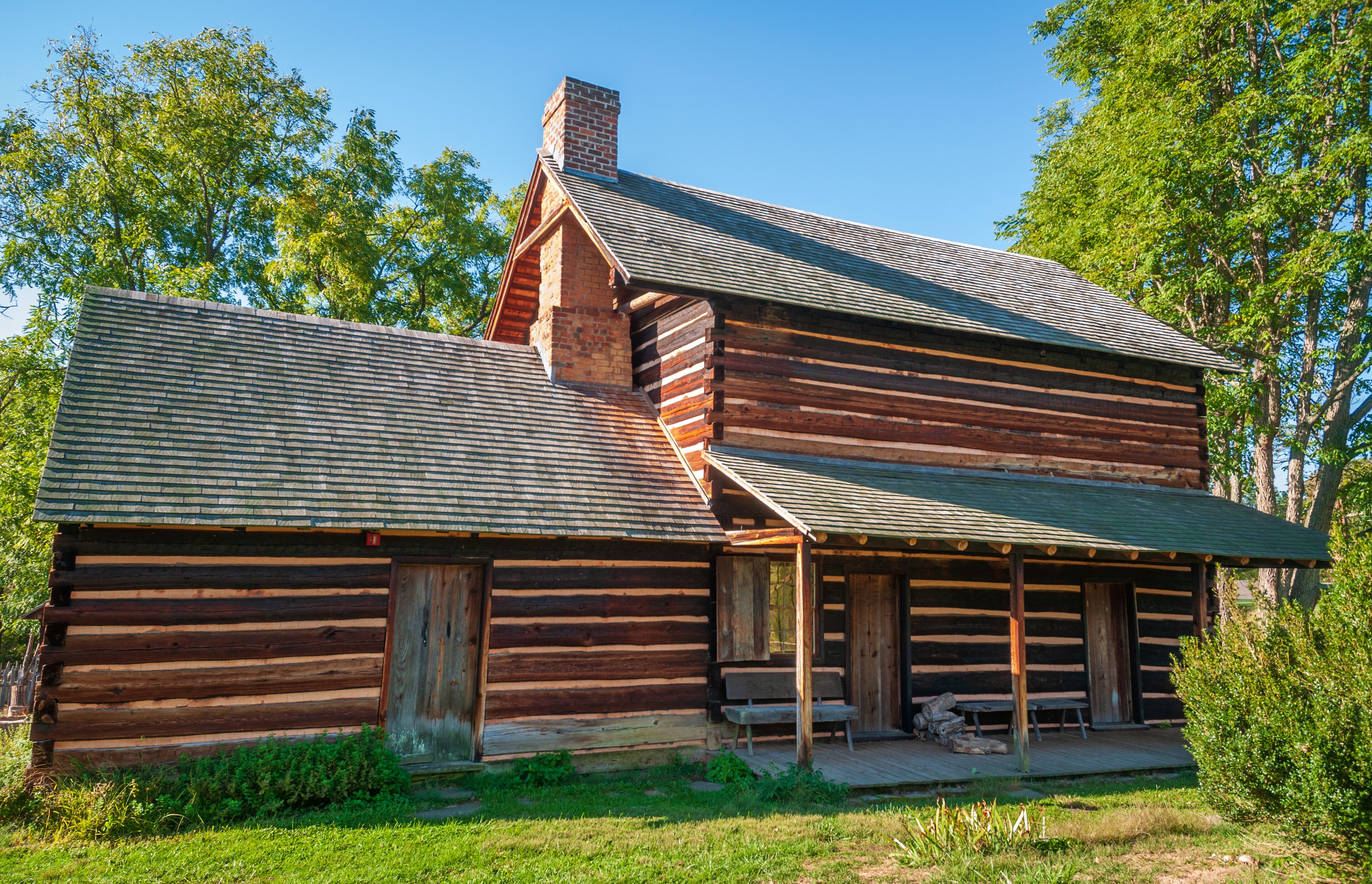 The Zebulon B. Vance Birthplace Historic site located in Weaverville, Buncombe County, North Carolina