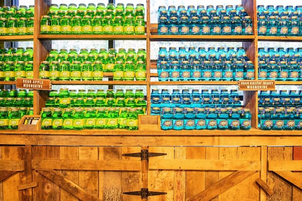 Ole Smoky Moonshine Distillery which includes interior views and drinks or beverages