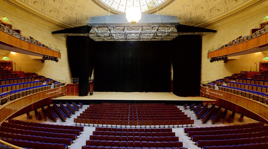 Sheffield City Hall featuring interior views and theatre scenes