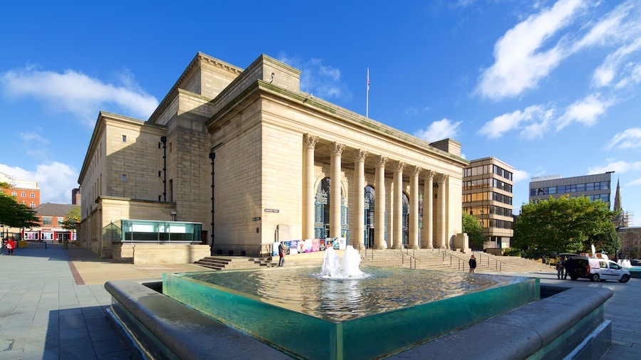 シェフィールド市庁舎 どの含み 遺跡, 噴水 と 劇場シーン