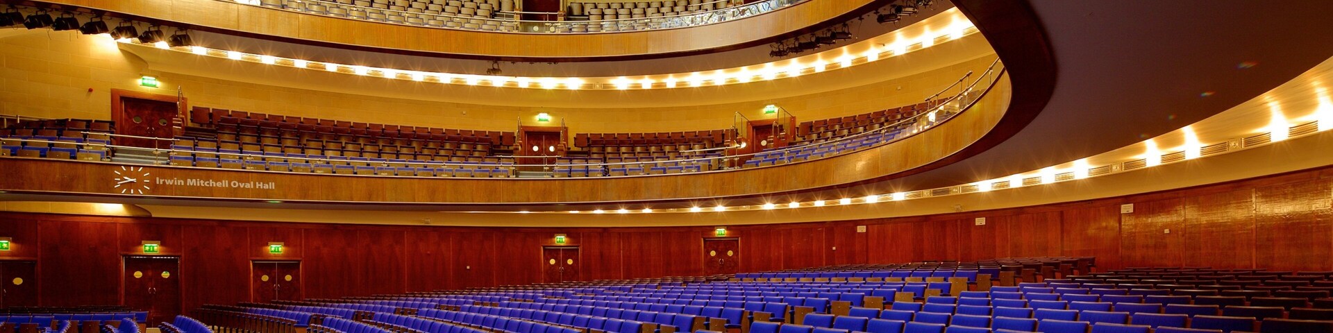 Sheffield City Hall showing theater scenes and interior views