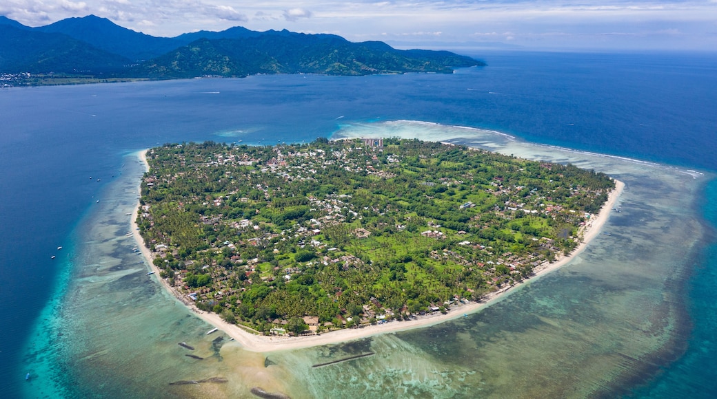 This is Gili Air, from 500m up