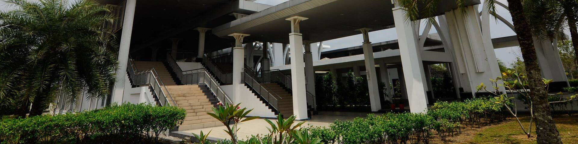 Sultan Ismail Airport Mosque at Senai Airport in Malaysia