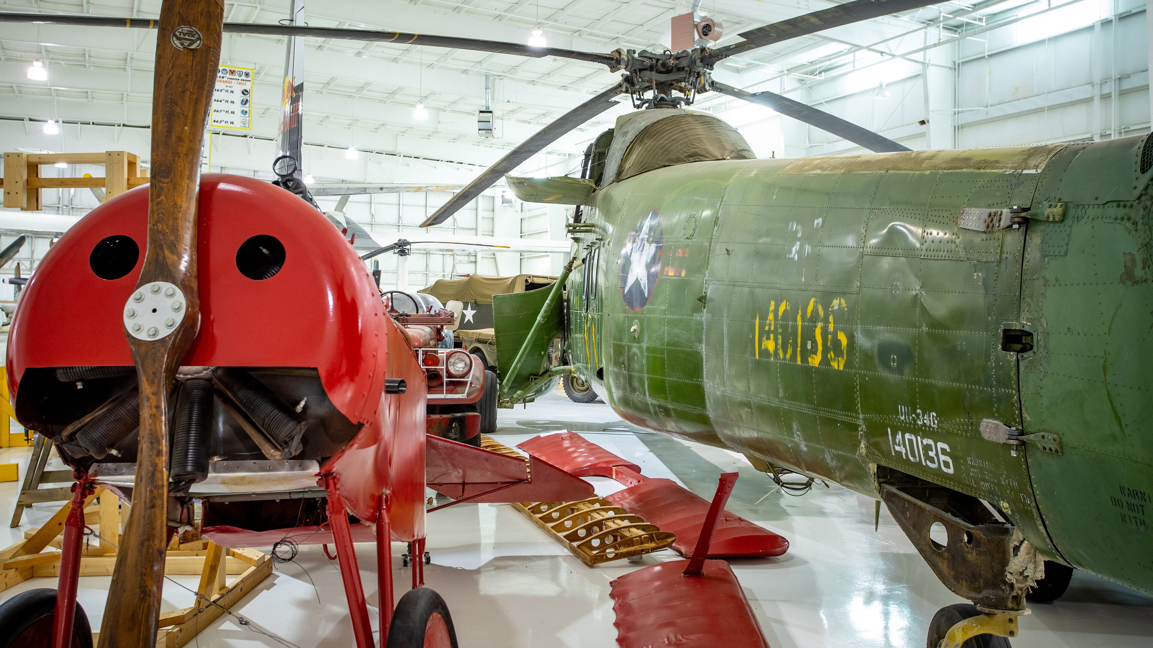 Tennessee Museum of Aviation featuring interior views, heritage elements and military items