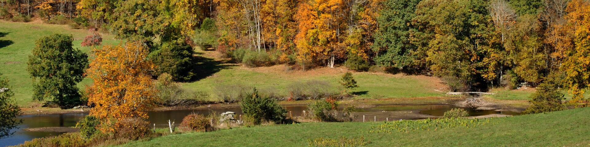 Stormy Clouds Over a Autumn Scenic Lanscape