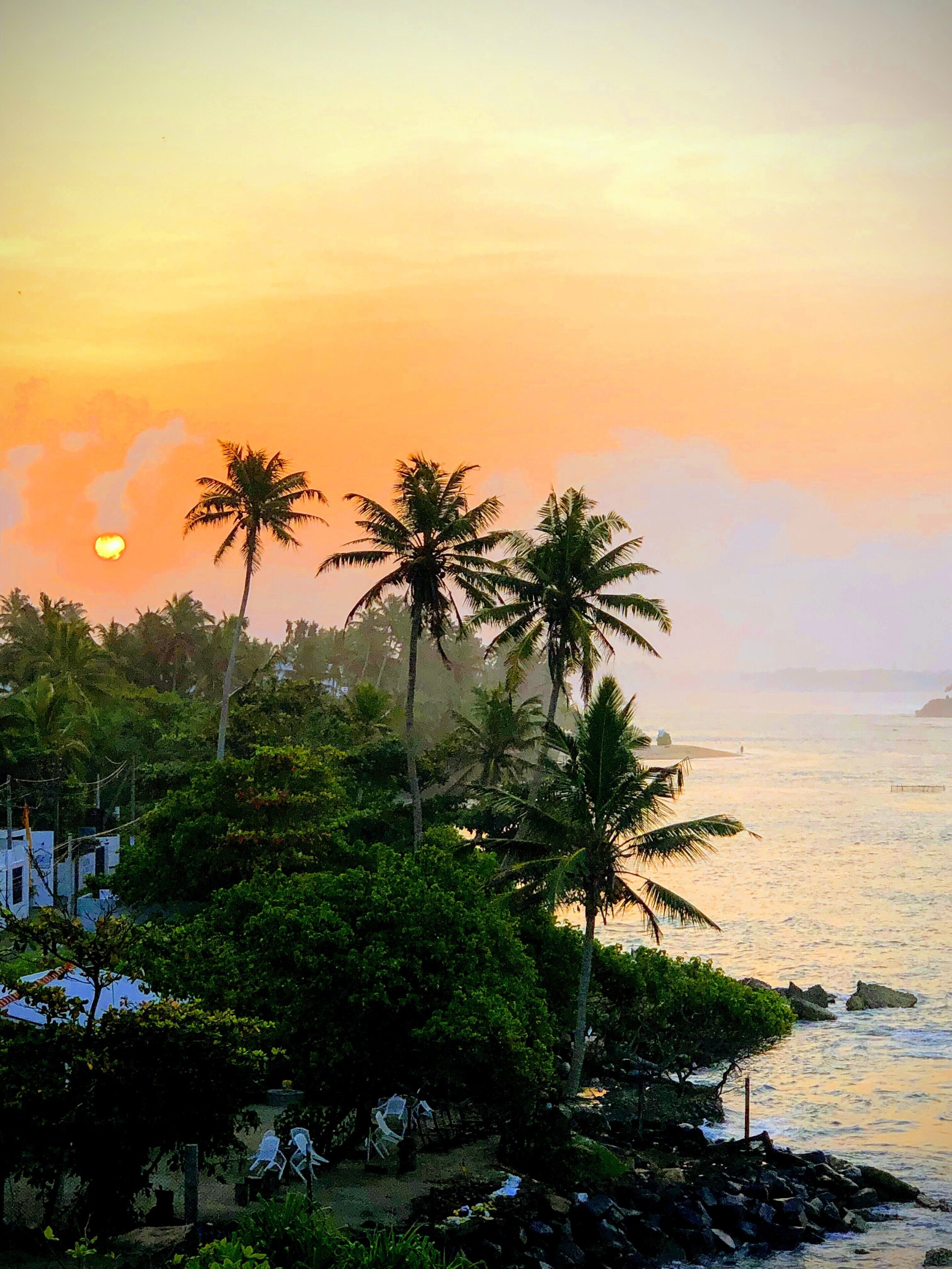Good morning Sri Lanka; sunrise from the hotel terrace 