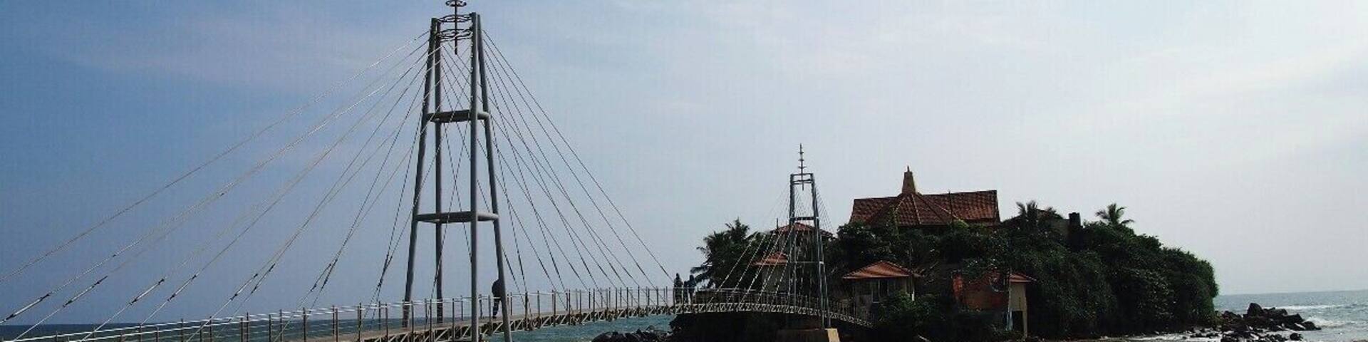 A small island situated in Matara. There is a temple in the Island.