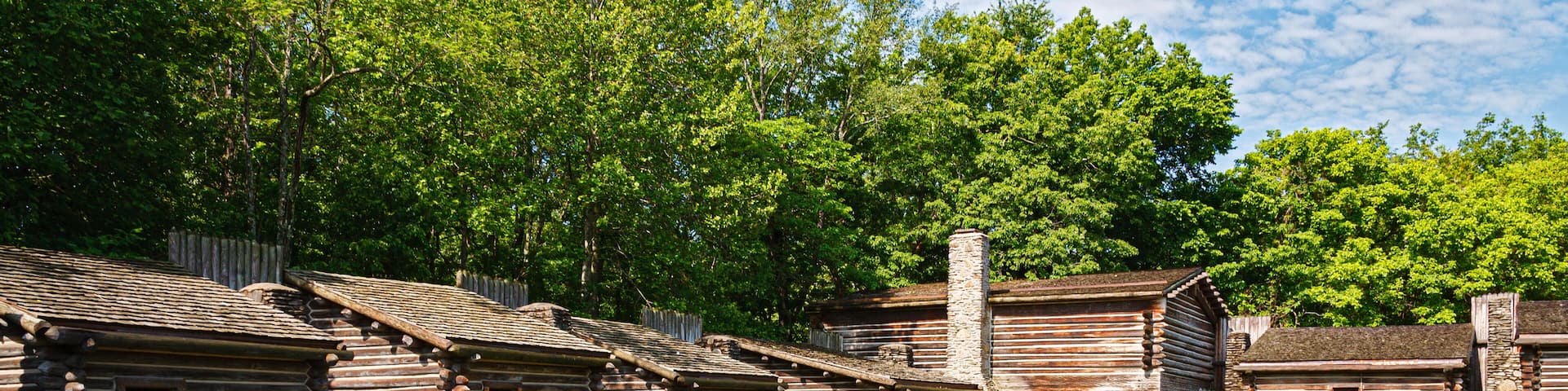 Kentucky historical state park of Fort Boonesborough, Kentucky, USA