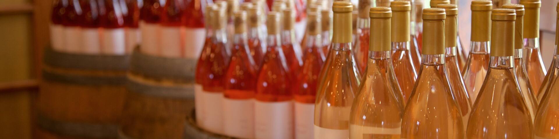 Channing Daughters Winery featuring interior views and drinks or beverages