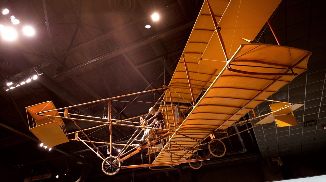 Cradle of Aviation Museum showing interior views and heritage elements