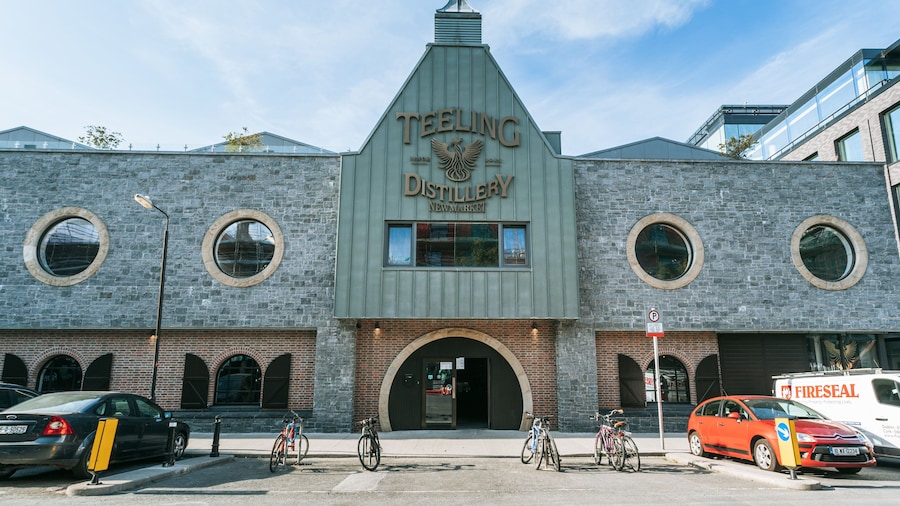 Teeling Whiskey Distillery which includes signage